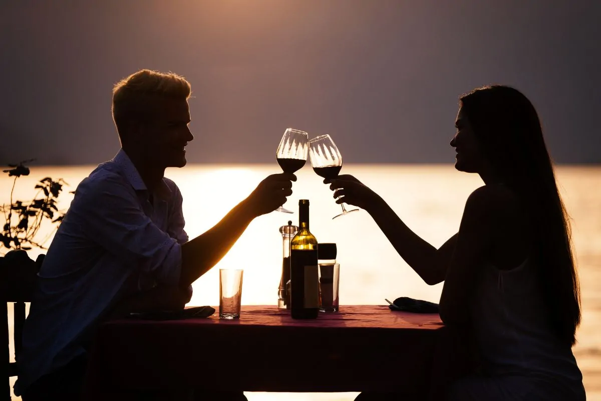 Romantic Dinner by the Sea